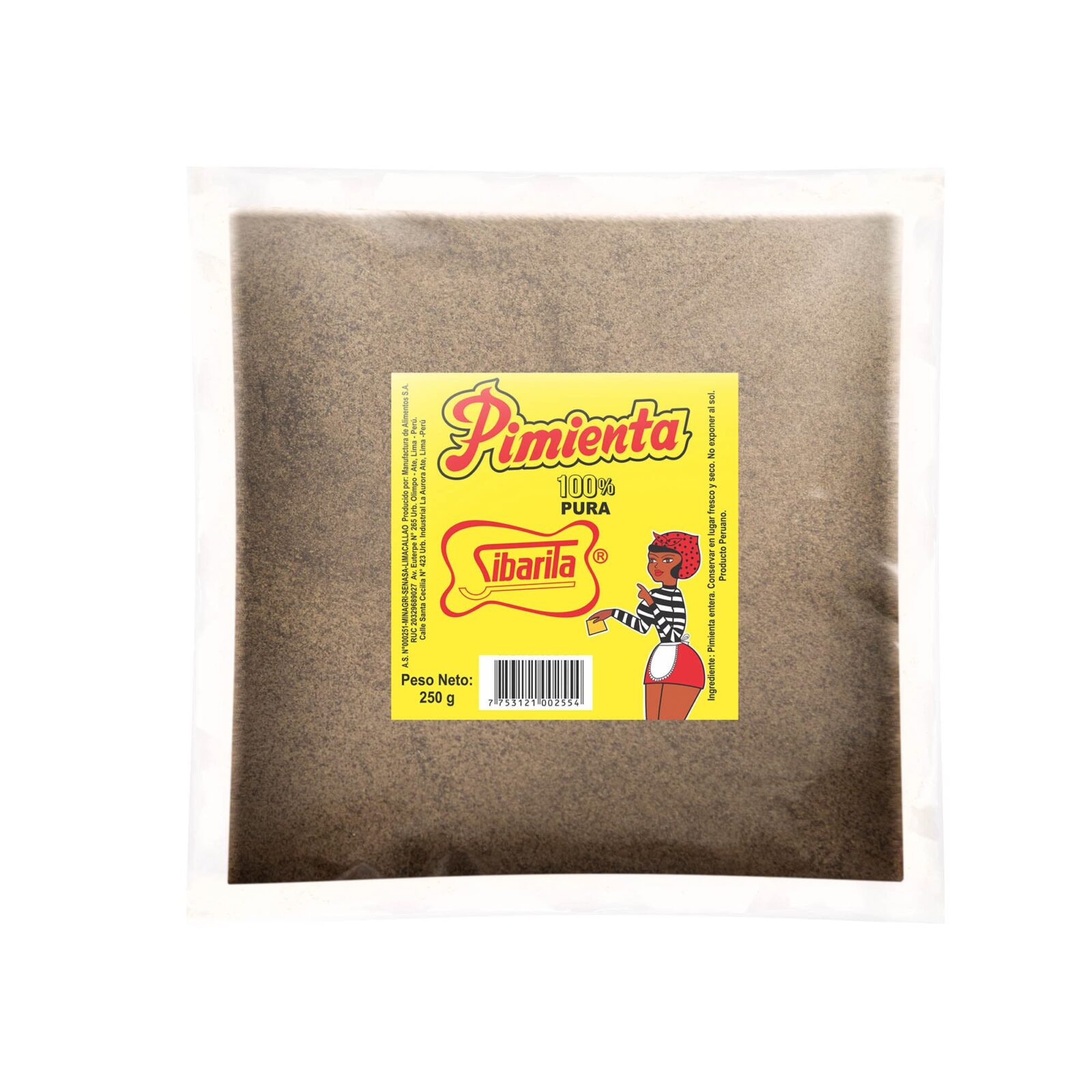 PACK 16 SIBARITA PIMIENTA BOLSA 250 GR